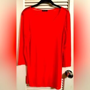 Electric Orange Sheer Mesmerize Top size XL